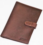 Mjoelner Leather Licence Wallet for Hunting/Travel Documents Dark Brown